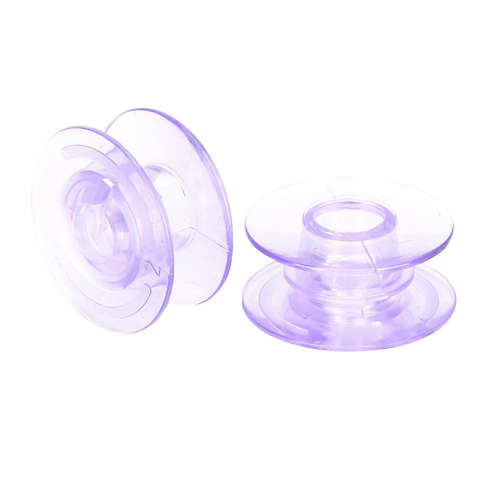 2Pcs Empty Bobbins Plastic Spool Replacement for Suitable Sewing Machines Household Accessories