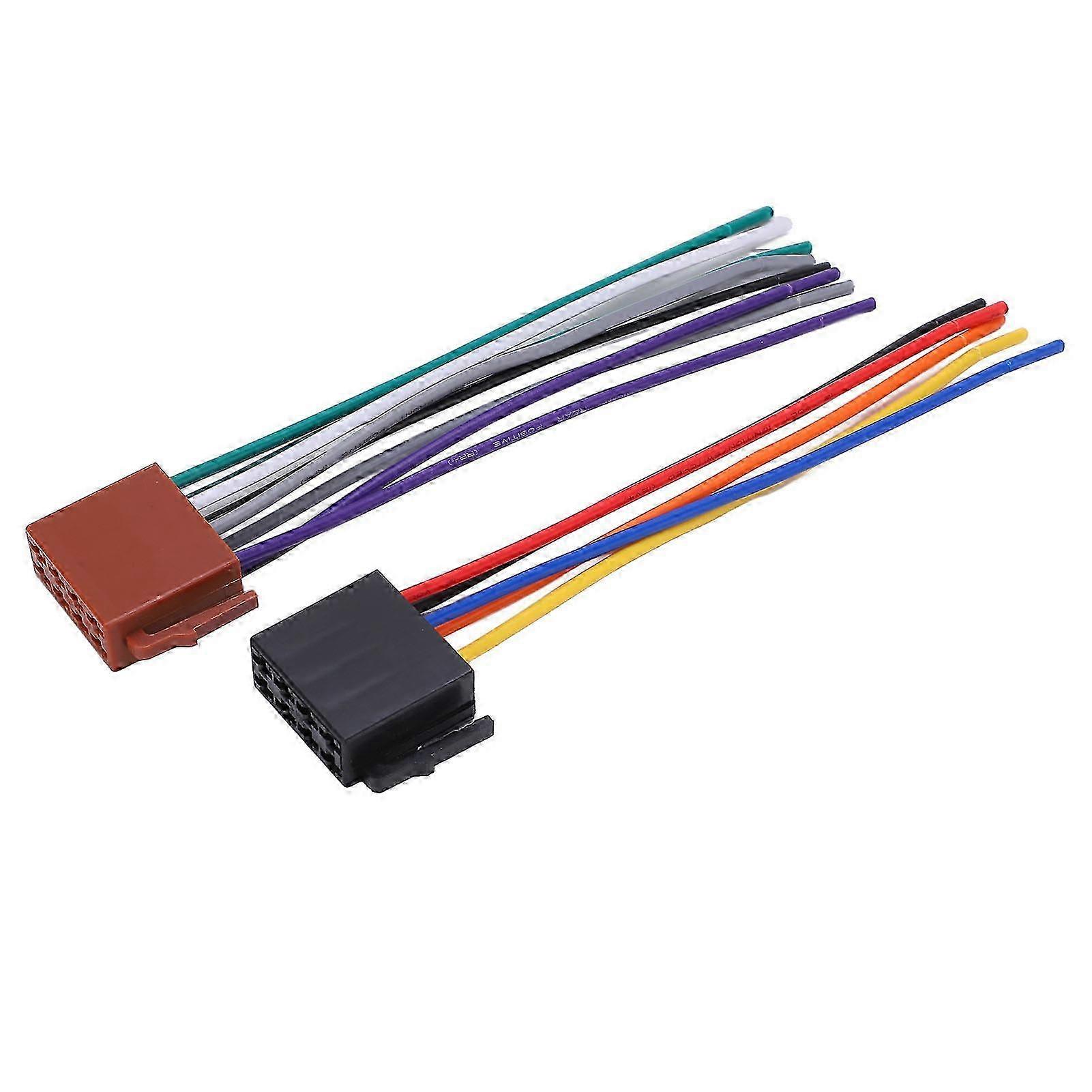 2 יחידות/סט מתאם רתמת ISO ABS מתכת לרכב סטריאו מתאם מחבר החלפה לדגמים תואמים