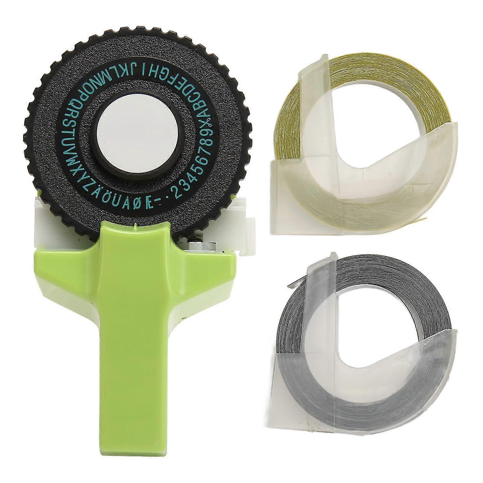 2025 Latest Model  Embossing Label Maker Green Easy Operation Ergonomic Design