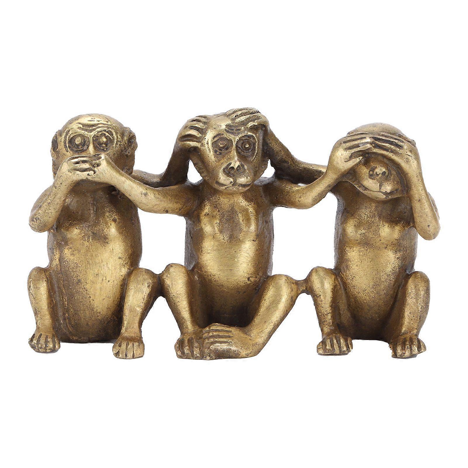2025 Latest Model Wise Monkey Statues HearNo Evil SeeNo Evil SpeakNo Evil