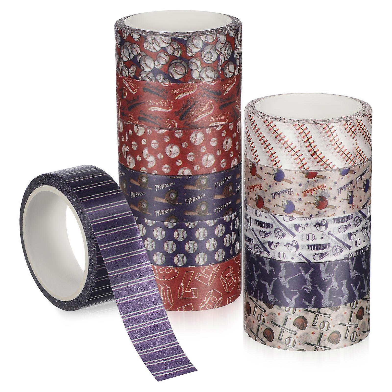 Washi Tape Sports Washi Tapes Scrapbook Creative Assorted .00X1.50X0.10CM Journal Decorations 12 Rolls