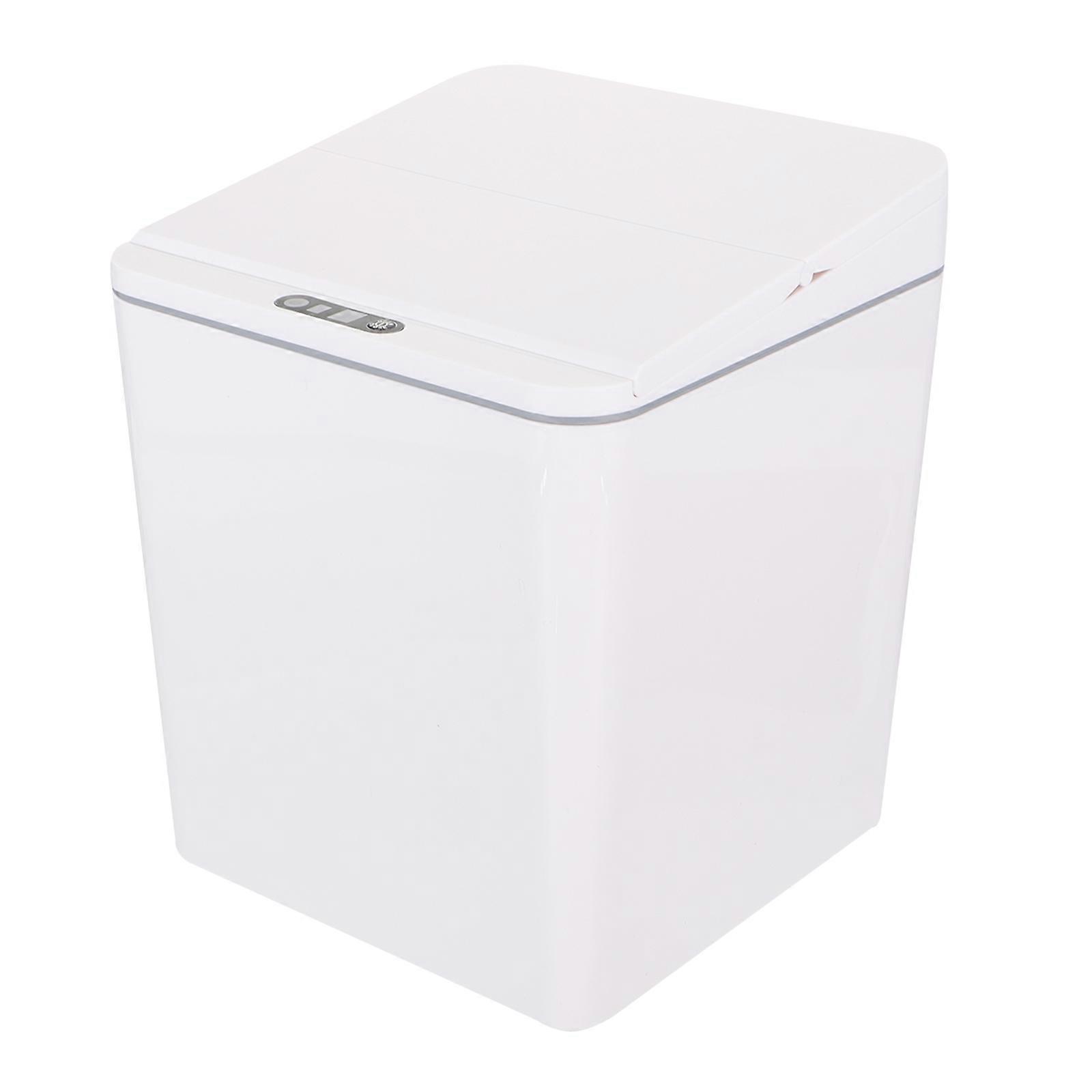 1pc Car Mounted Trash Can Intelligent Sensor Car Storage Box Snack Container