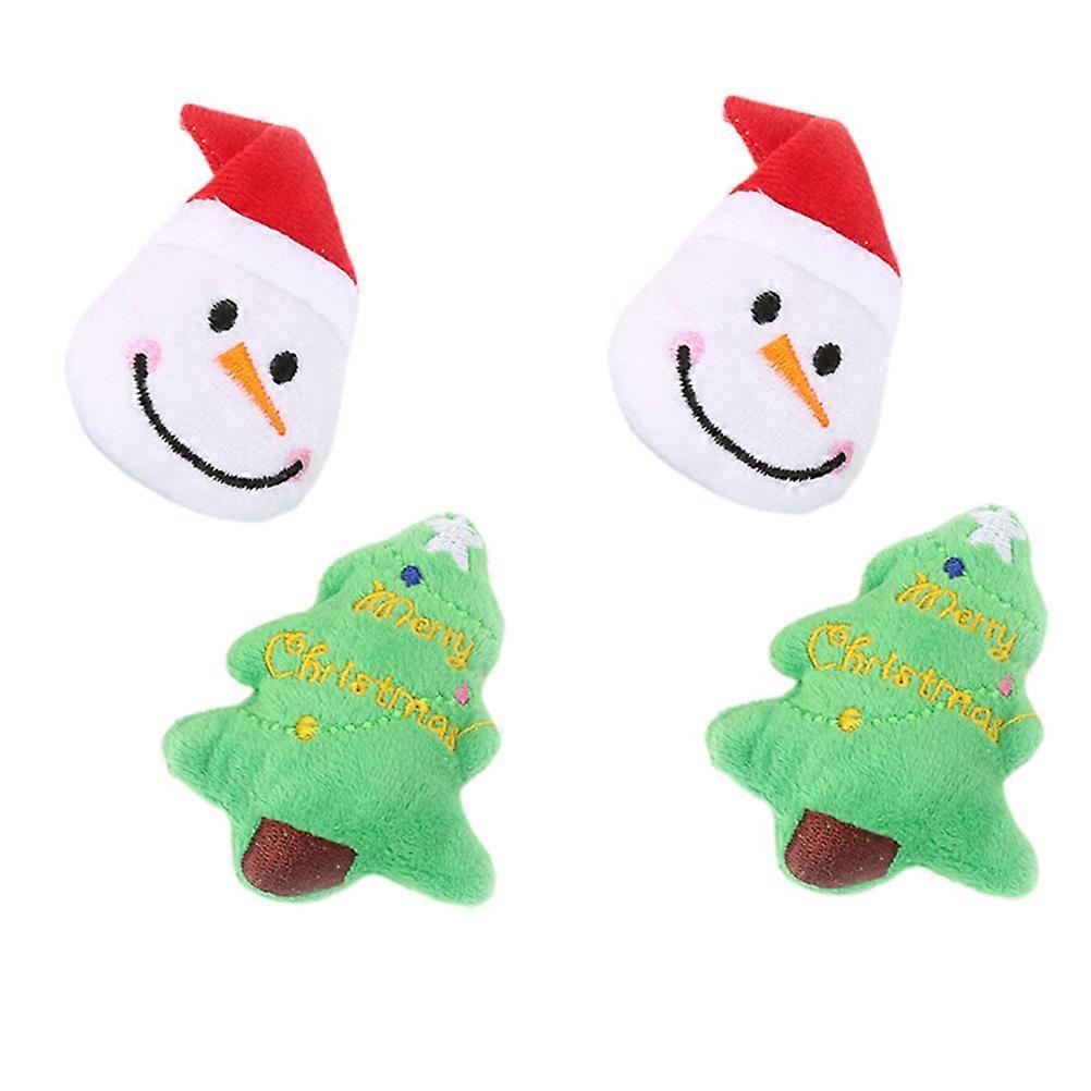 Pet Products Holiday Season Catnip Cotton Plush Toys 4Pcs