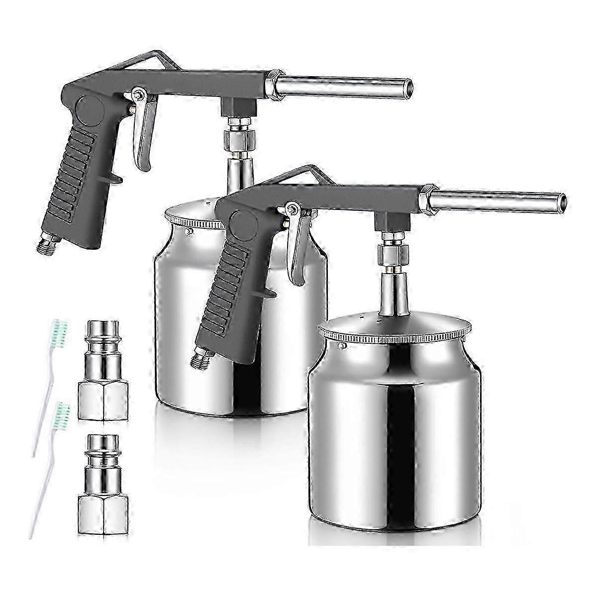 2 Pack Air Primer SprayGun with 750ml Suction Cup and Cleaning Brush, Automotive Application Spraye bs