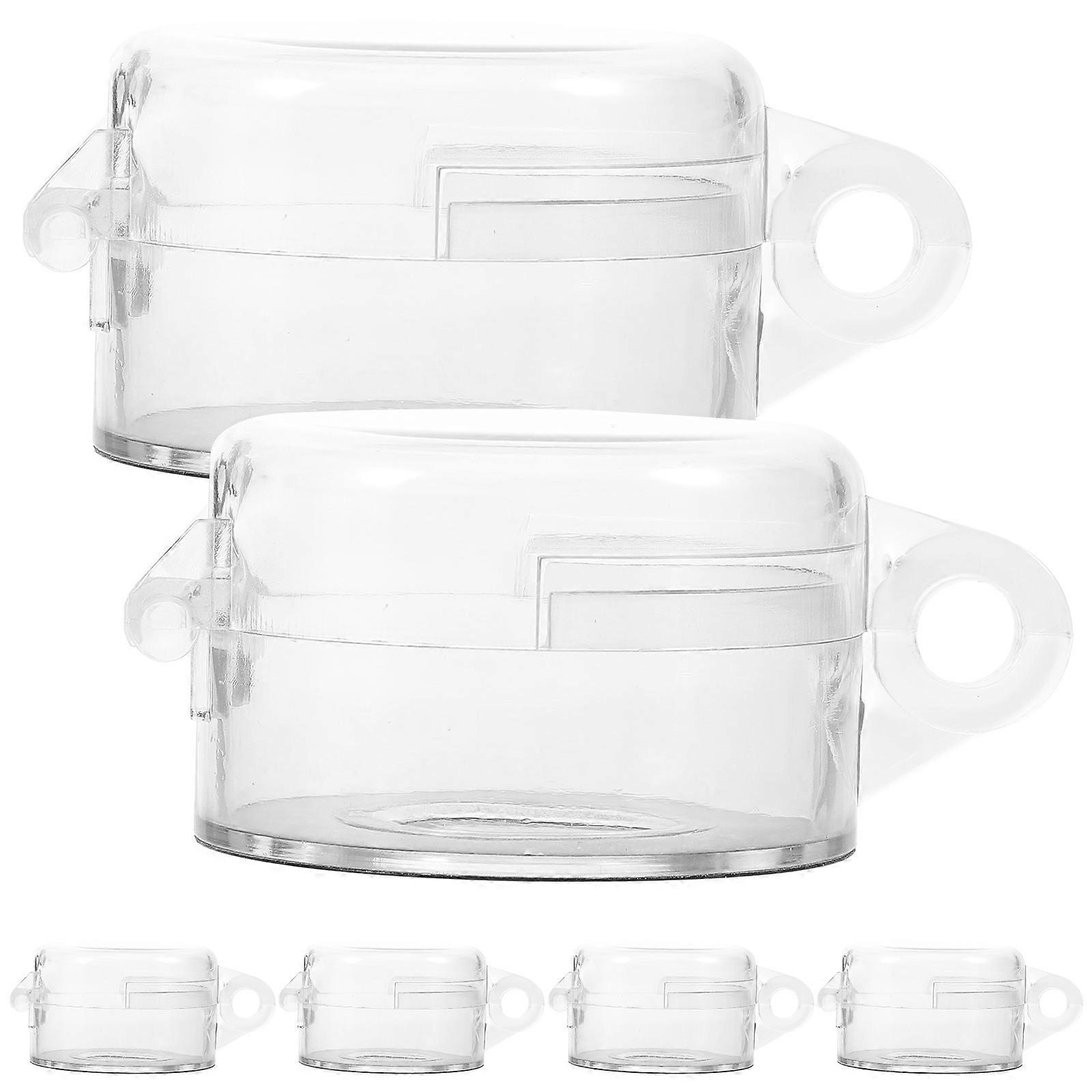 6pcs Emergency Stop Button Cover Clear Protector Protective Cover for Buttons