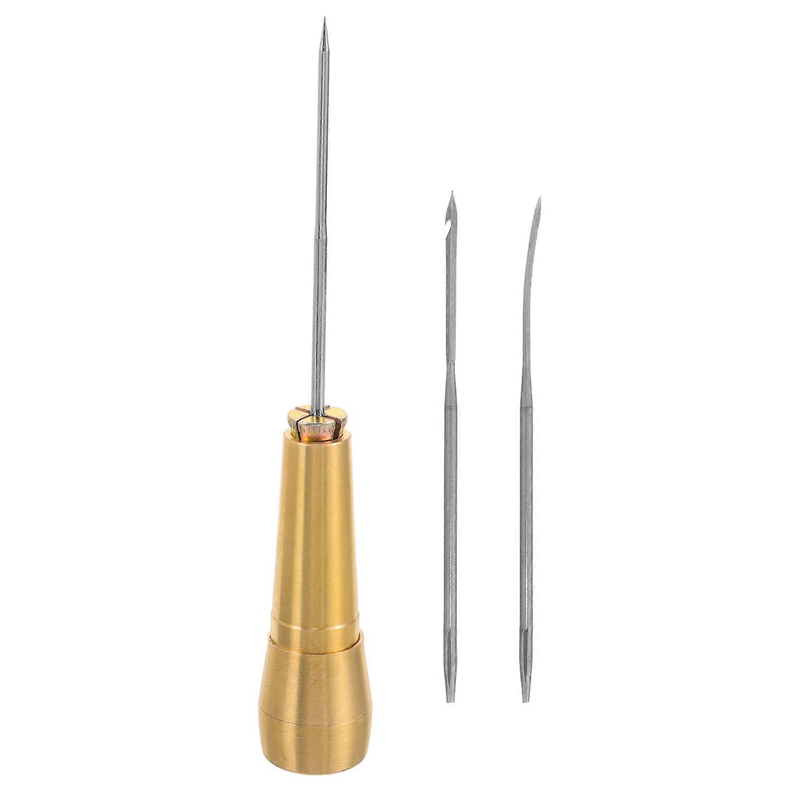 Welting Awl Upholstery Sewing Tools Shoe Fixing Tools Copper Simple Design 1 Set