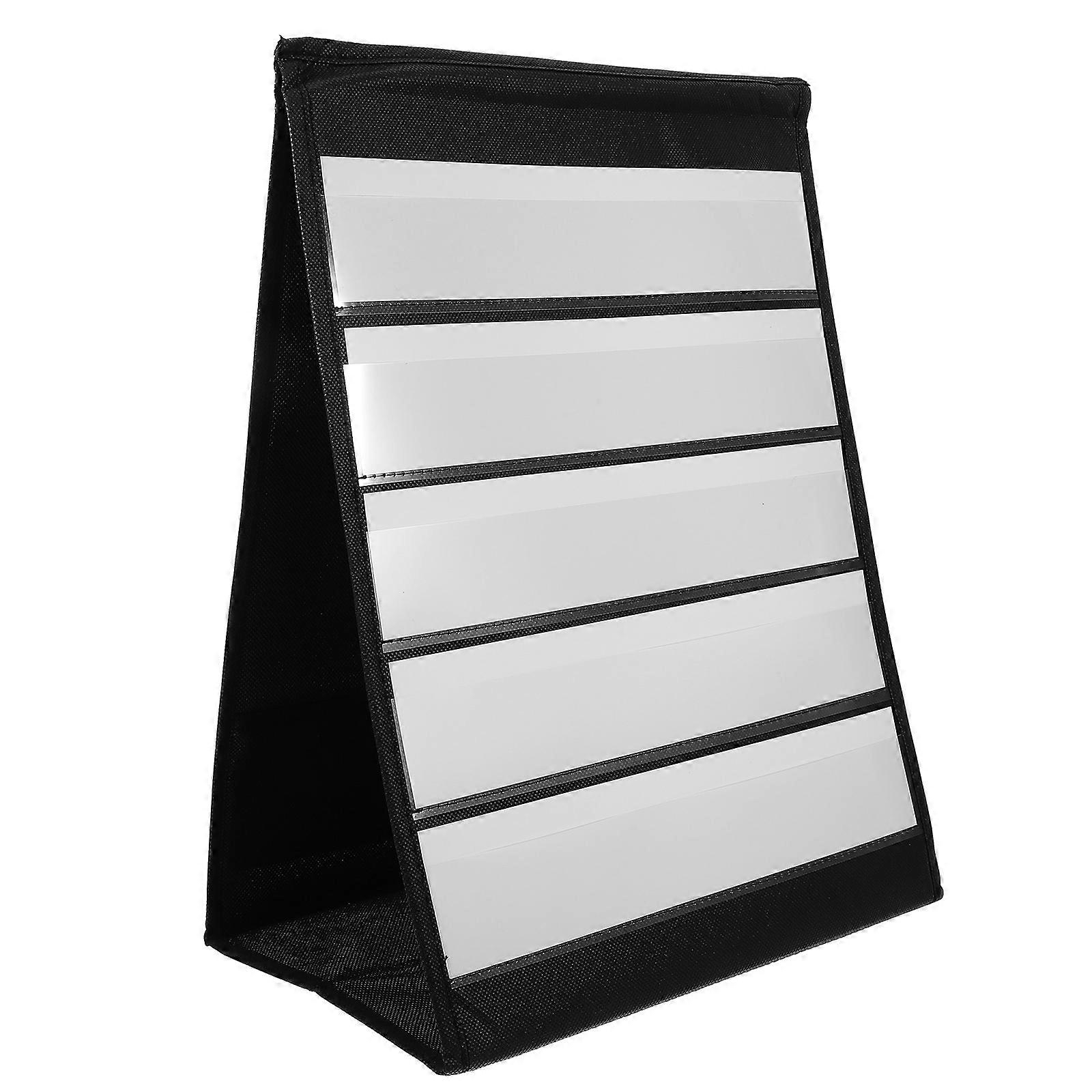 Card Display Rack Tabletop Tent Pocket Chart Stand For Classroom Greeting Card Organization Holder 16.9×12.6×7.9in 1Set