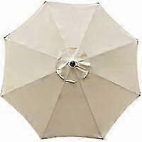 غطاء بديل لمظلة 8 أضلاع ، 3 م - مقاوم للماء ، مضاد للأشعة فوق البنفسجية ، قماش بيج