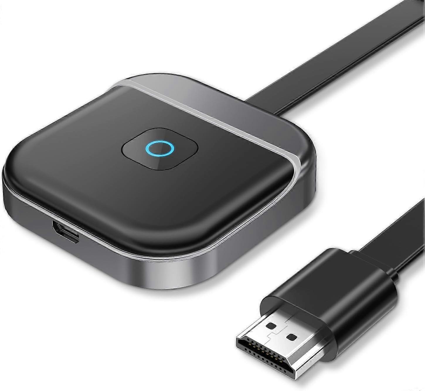 Wireless HDMI Adapter Miracast Wireless HDMI Dongle 1080P Wireless HDMI Display Adapter Dual Band 5GHz/2.4GHz Compatible with iOS/Android/Windows