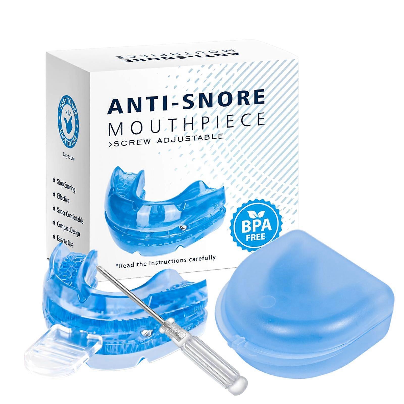 Adjustable Snoring Mouth Guard with Storage Box for Teeth Grinding
