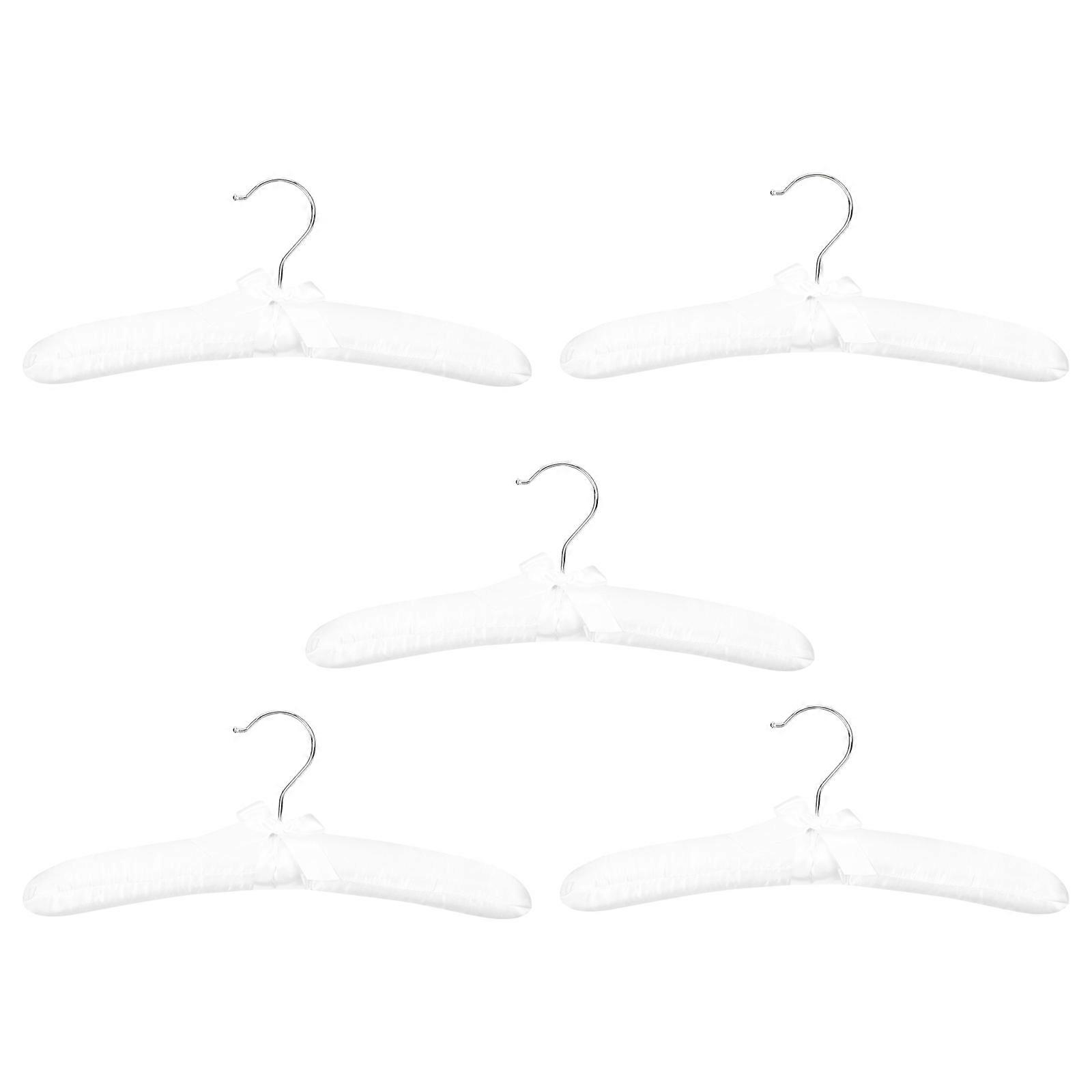 Decorative Coat Hanger Clothes Hangers Space Saving Home Use Simple Style Stainless Steel 5Pcs