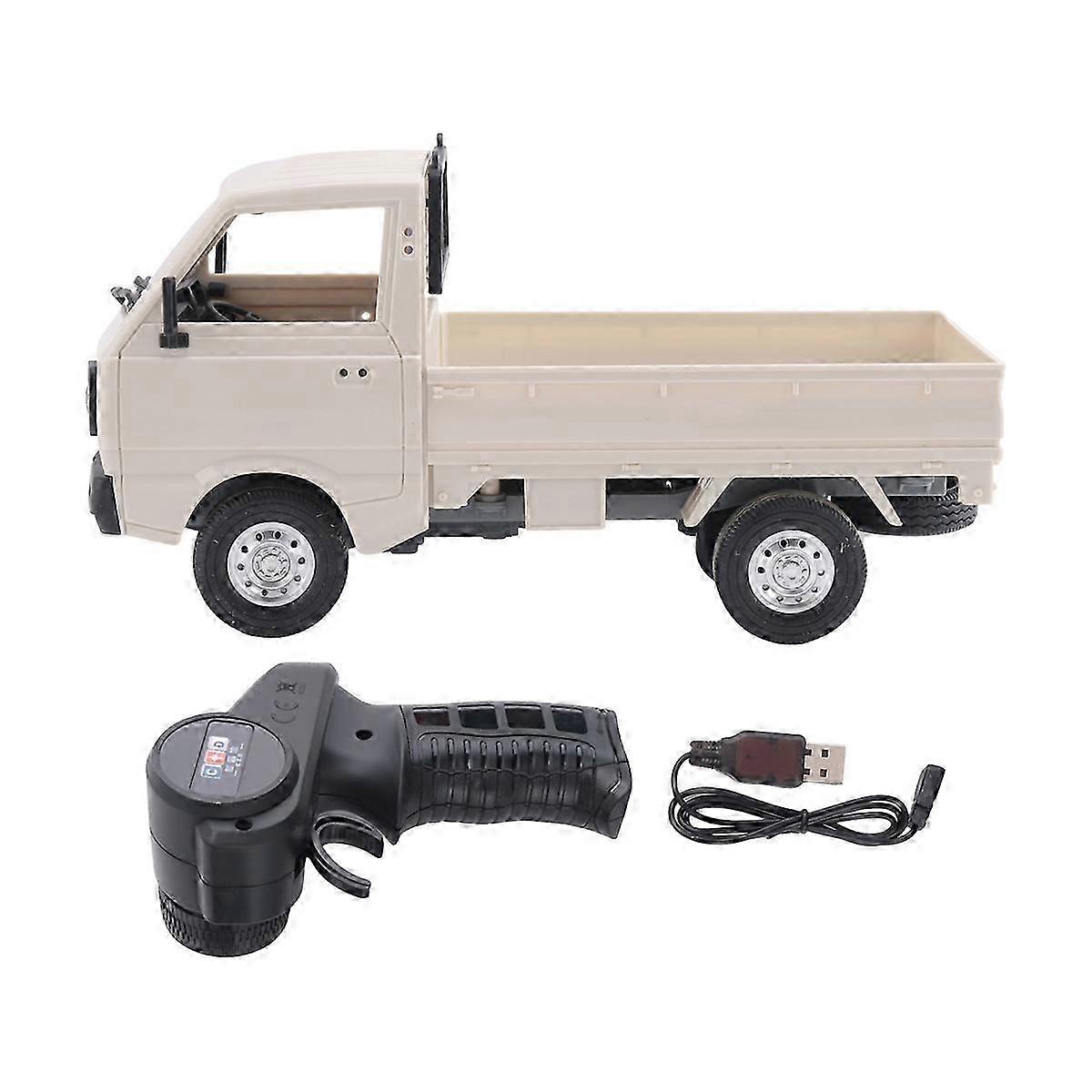 D12 Mini 1/16 2WD RC Car Simulation Drift Climbing Truck LED Light On-Road 130 Motor Fit WPL D12 for Edition 0716