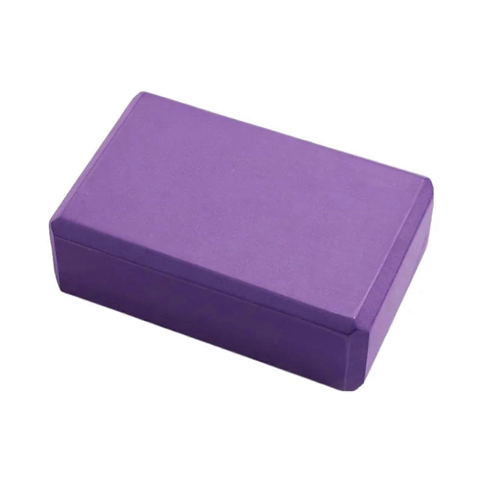 Yoga Blocks High-Density Foam, Anti-Pressure Training Blocks for Leg Push and Stretching, Purple