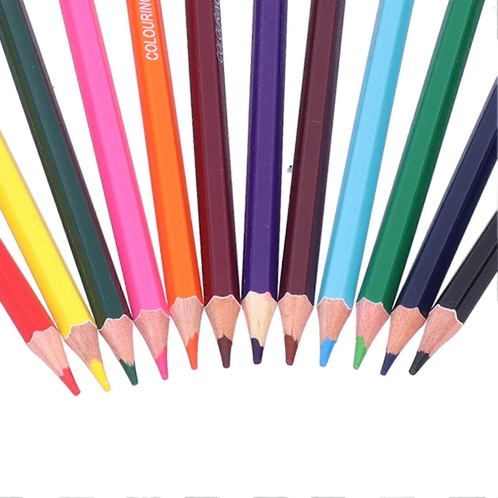 Coloring Pencils Pre Sharpened Rich Vibrant Colors Wide Application Color Pencil Set for Sketching Painting Graffiti12 Colors