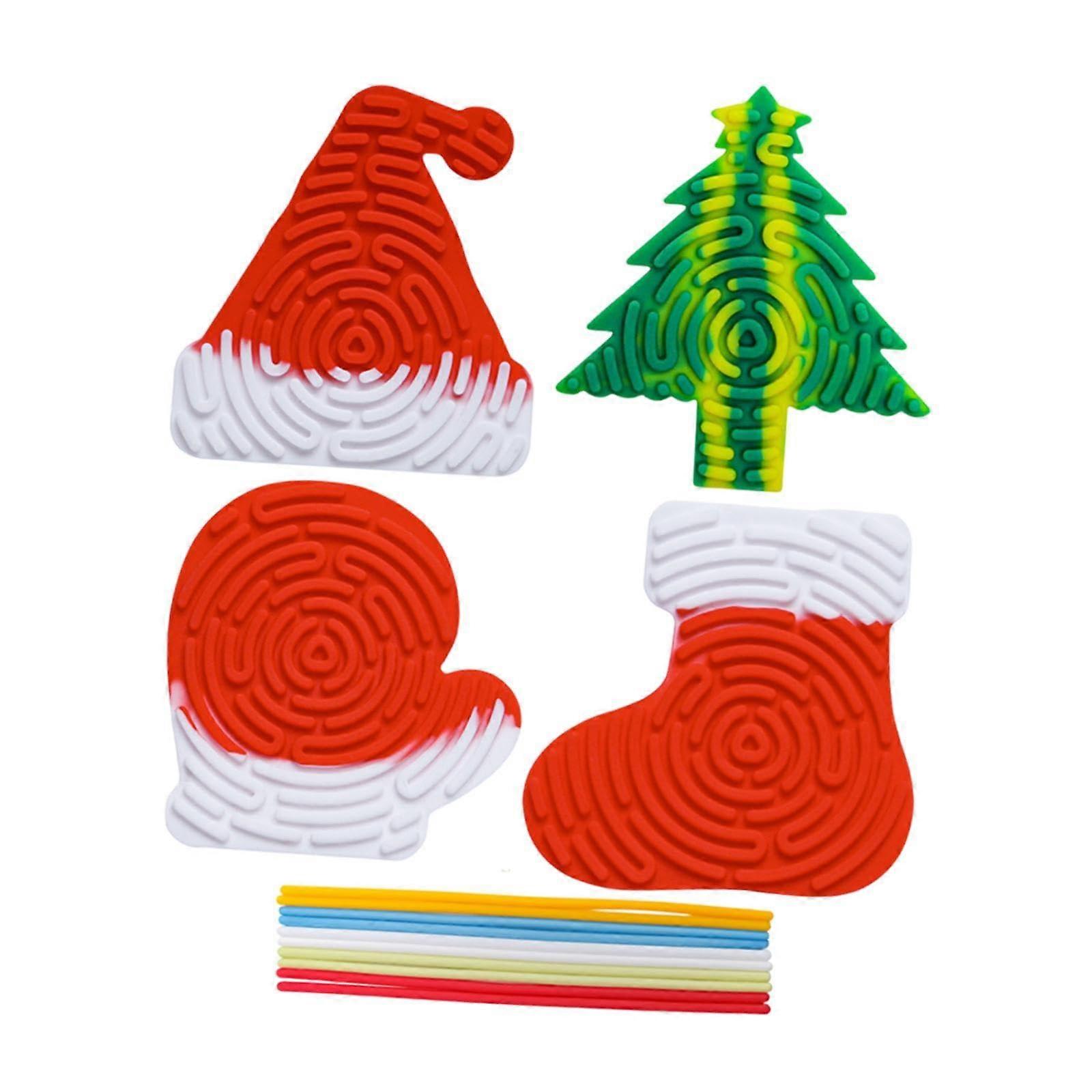 Sensory kids, dexterity activity board for Christmas, car ride