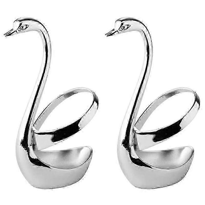 Stainless Steel Swan Tableware Rack Household Tableware Rack -round