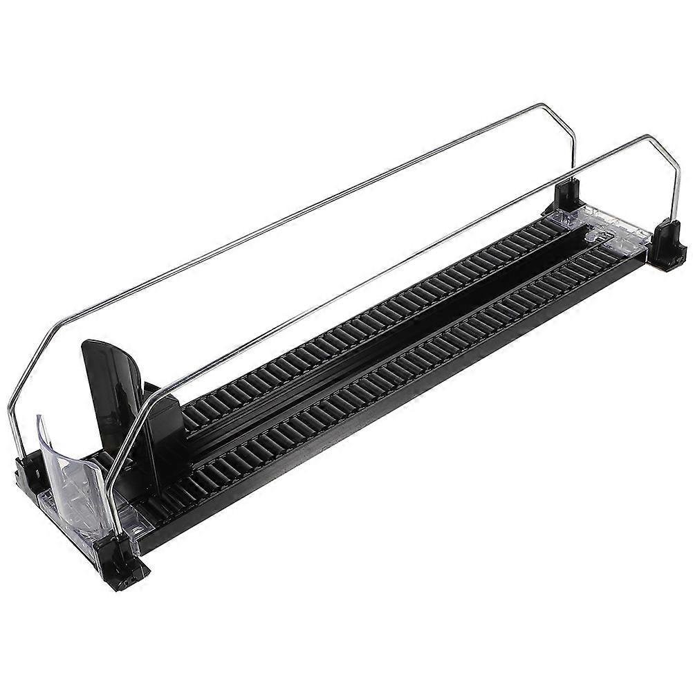 Drink Dispenser For Fridge Can Bottle Glide Convenience Stores Black Expandable Drink Organizer 1Pack