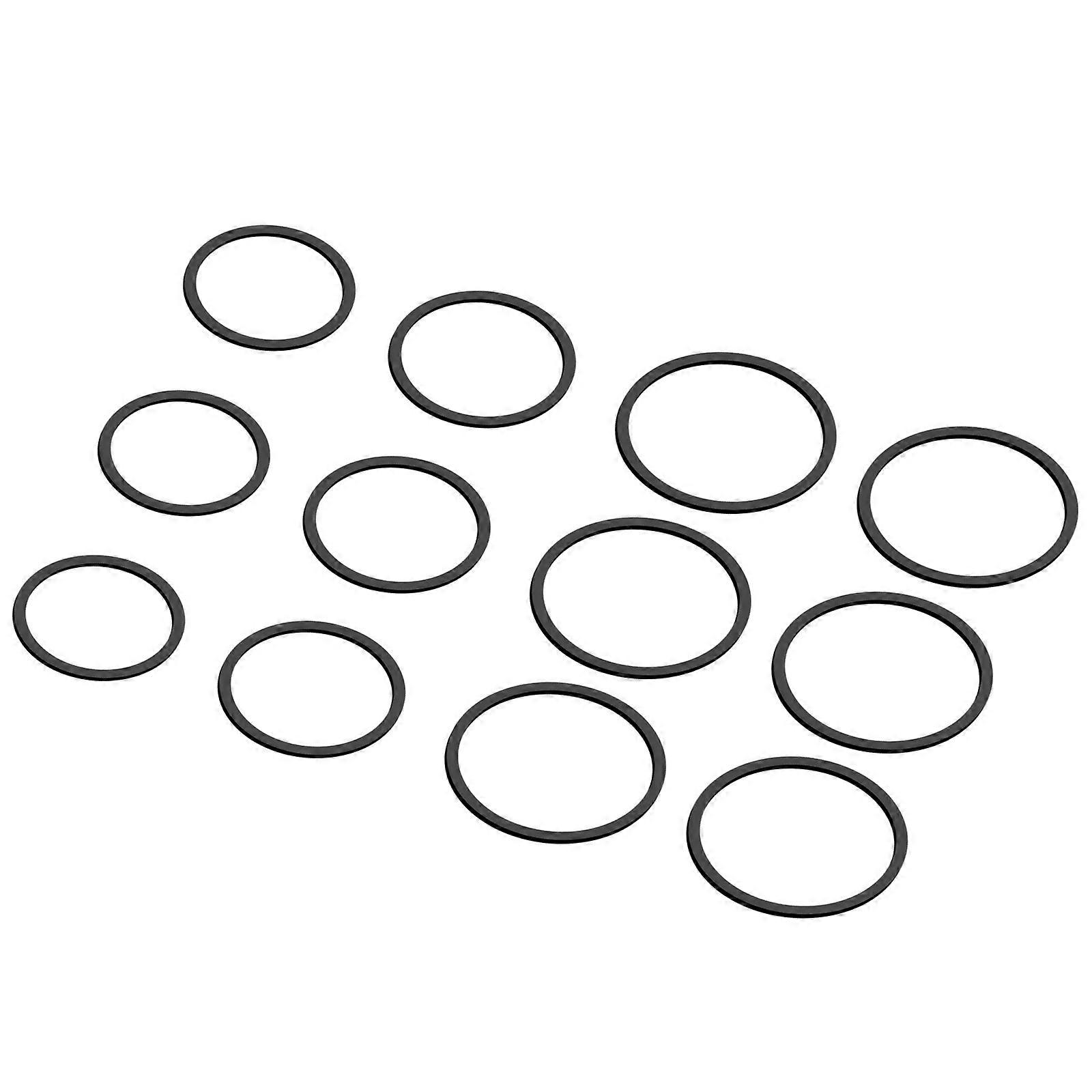 30-40mm Folded Length Square Rubber Belts for Disc Recorders and Portable Players 1.2mm Width Player Belt 50pcs Multicolor