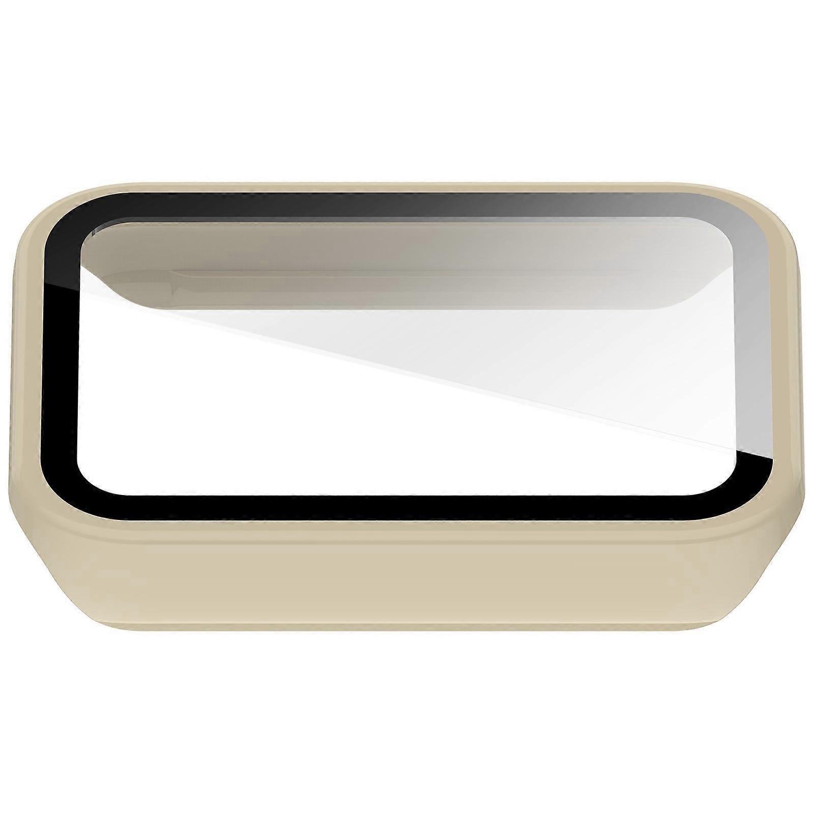 PC Guard Case for Band 10 Bracelets Full Coverage Screen Protector Scratch Resistant Watch Bumper Housing  Ivory white