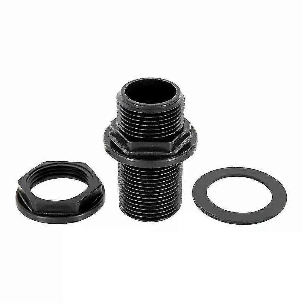 1x PP Tank Bushing Threaded Fitting Flange Connection External Thread IBC Rain Bucket Watering Equipment Connection Fitting