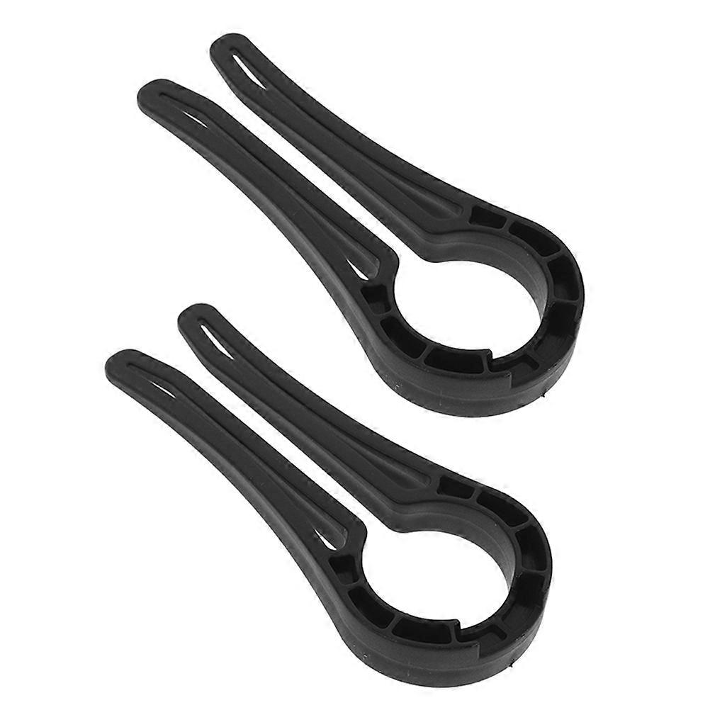 Black Plastic Child Safety Door Lock for Feeding Tank Use 2 Pieces Small and Compact Design