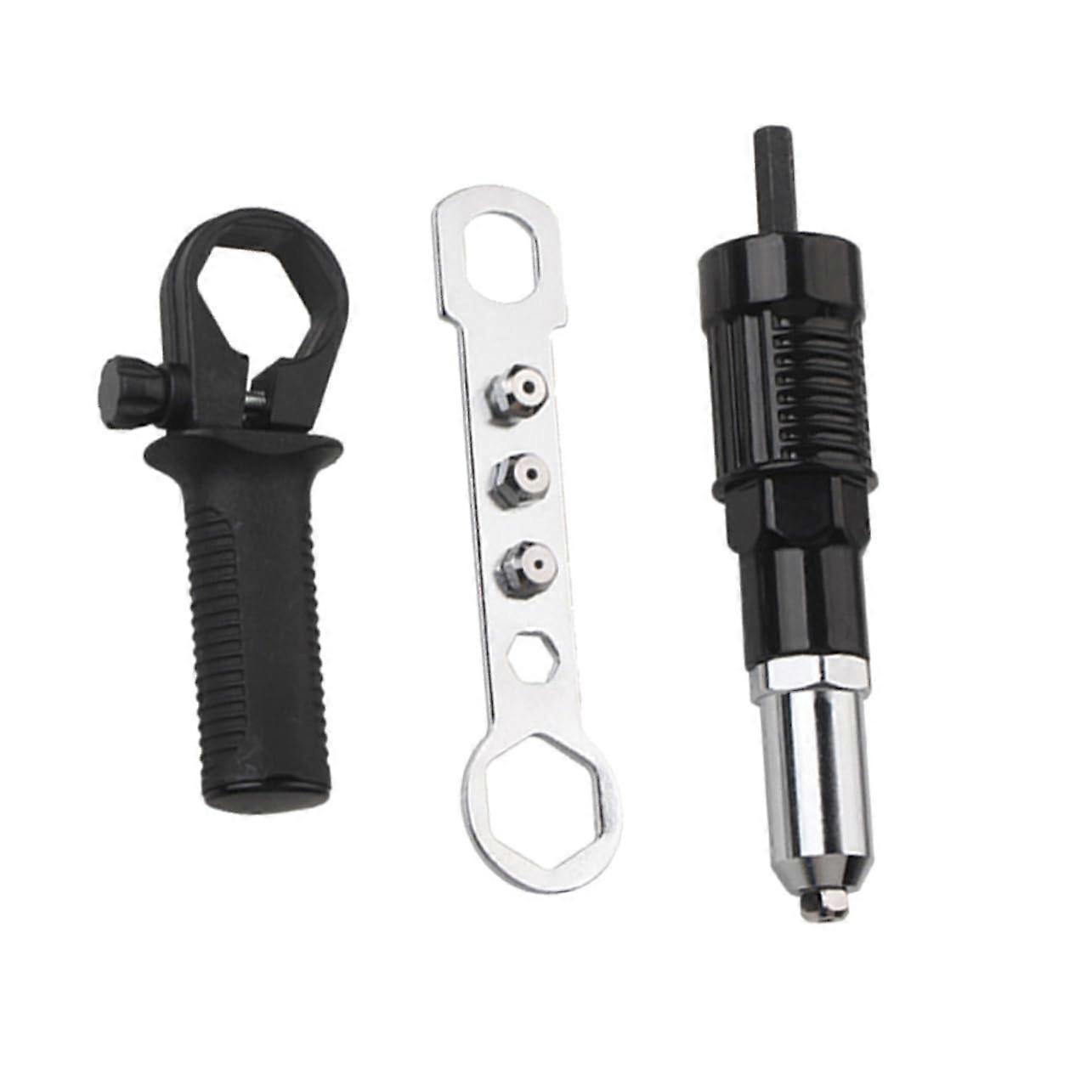 Riveting Gun Adapter Set for Electric Stapler, Riveting Machine, Drill & Tacker - Hard Metal Joint Pull Connector