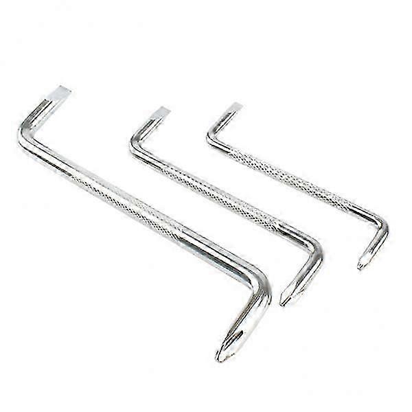 3-Piece Steel Support Z-Shape Offset Screwdriver Set for Precision Work