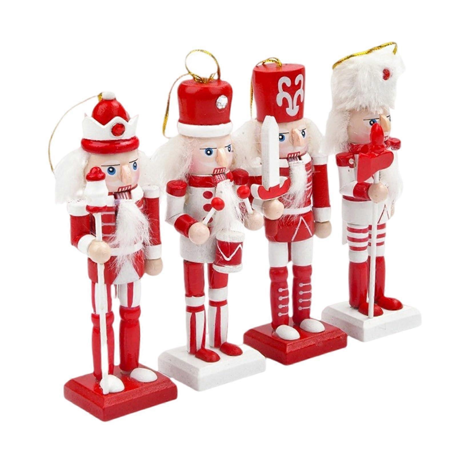 Nutcracker King Figurines, Wooden Walnut Nutcracker, 1 Set Christmas Decoration, Home Decor Ornament, Party Ornament