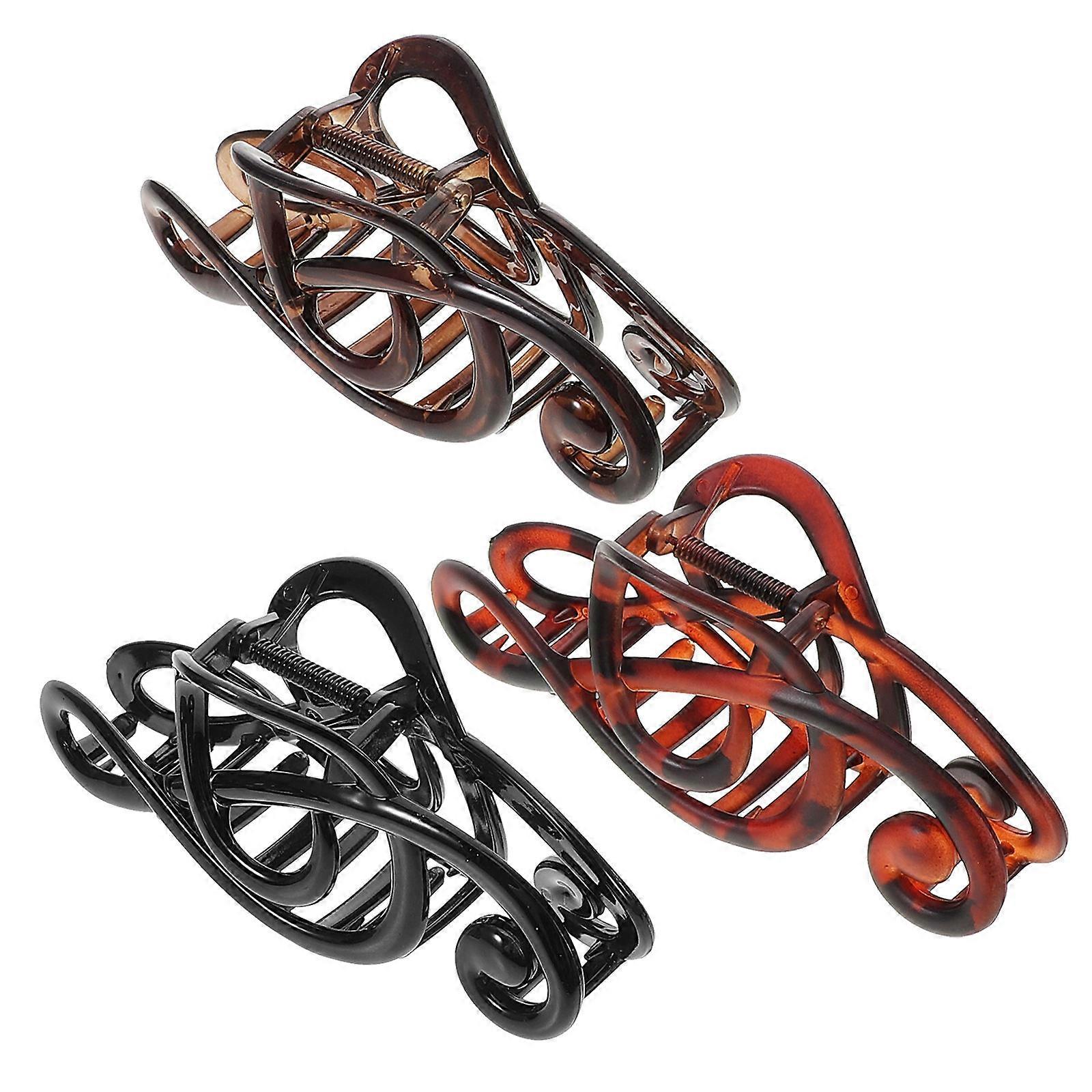 3pcs Matte Acrylic Hair Jaw Clips – Lightweight, Non Slip Claw Clips for Women’s Styling – Decorative & Secure Hold for Effortless Elegance