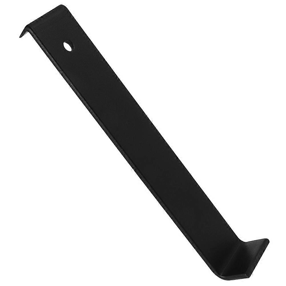 Black Steel Pull Bar for Flooring Installation 33cm Practical Tool for Home and Professional Use