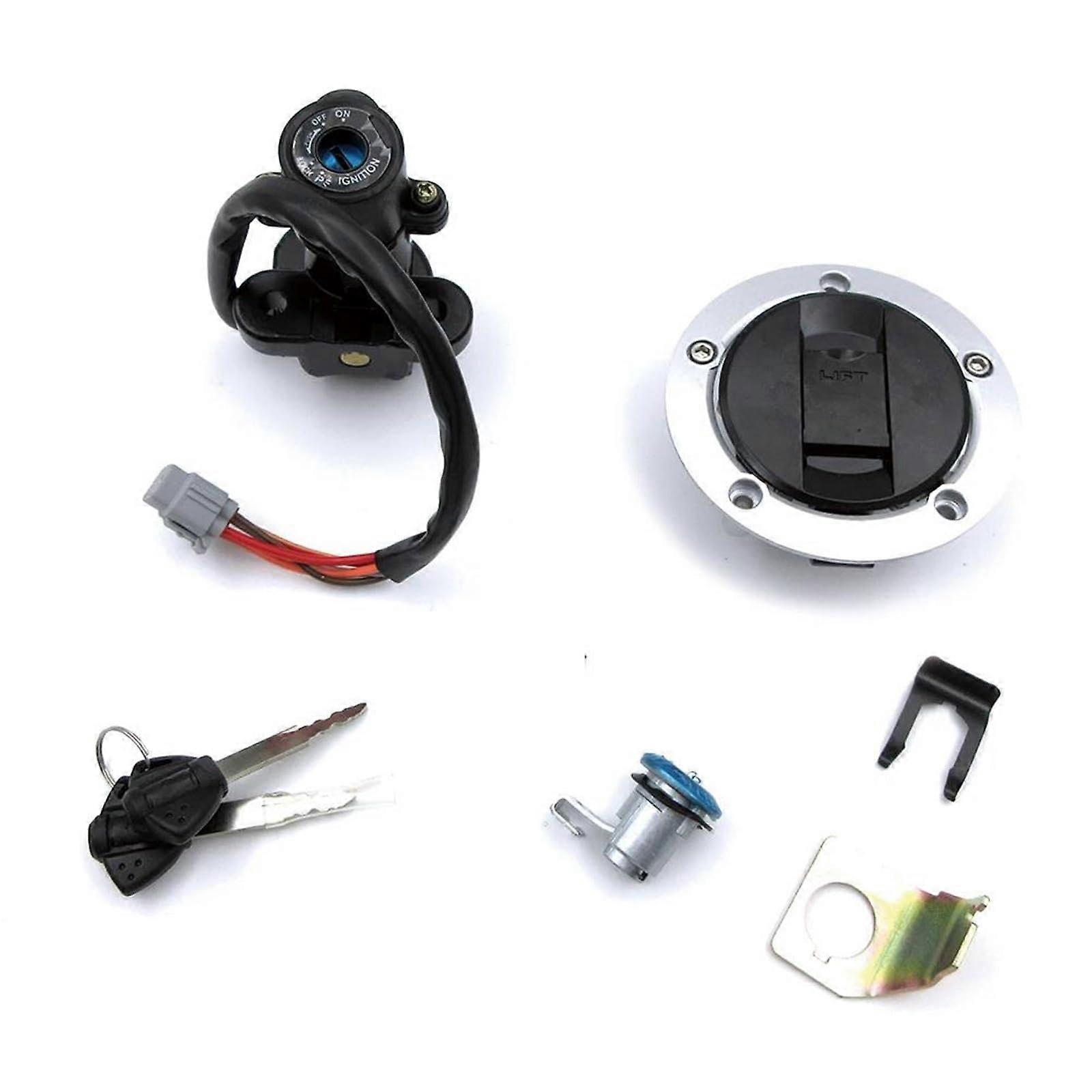 Ignition Switch Tank Cap Cover Seat Key Lock Assembly for Suzuki GSXR 600 750 1000