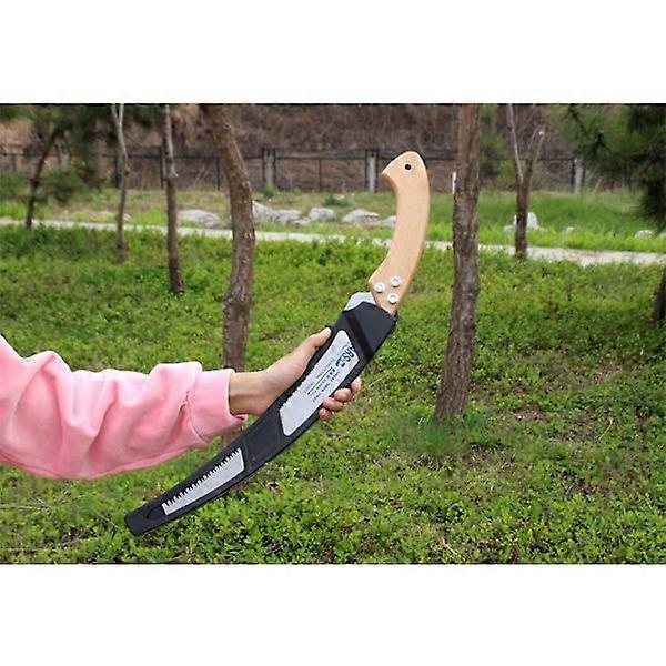 Large foldable pruning saw, for green wood, foldable blade.