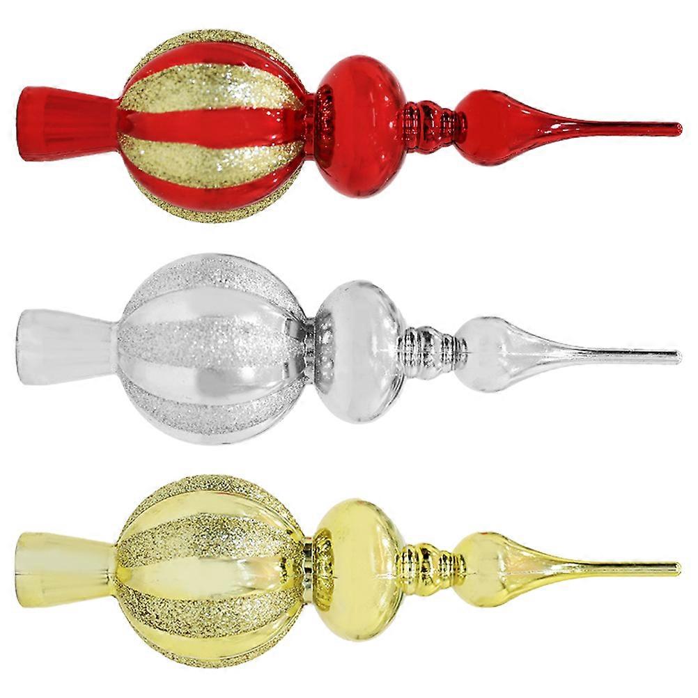 ريفي شجرة توبر ستار توبر لشجرة عيد الميلاد خلق جو احتفالي .00X6.70X6.70 سم بلاستيك 3 قطع