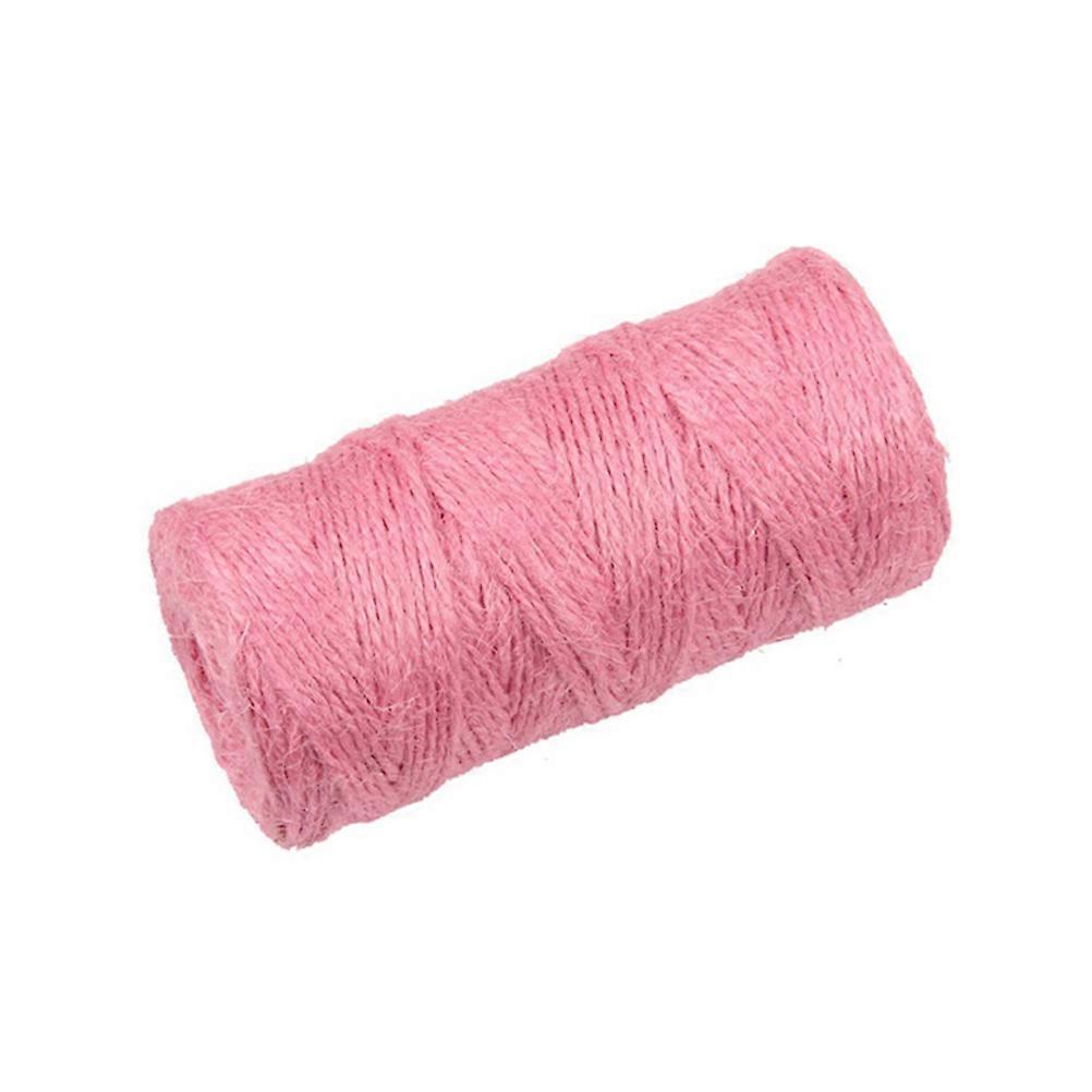 Durable Pink Hemp Rope and Craft String for DIY Decor, Gardening, and Wrapping – Ideal for Festivals and Events