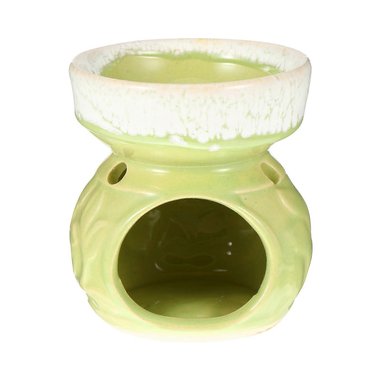 Essential Oil Aromatherapy Stove For Cafe Writing Decoration Green Color Small Delicate Design 1Set