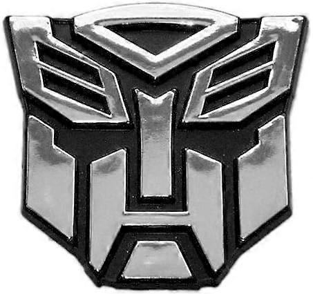 Transforming Auto Robot Auto Emblem - [Chrome Finish][2 1/2'' Tall] Silver