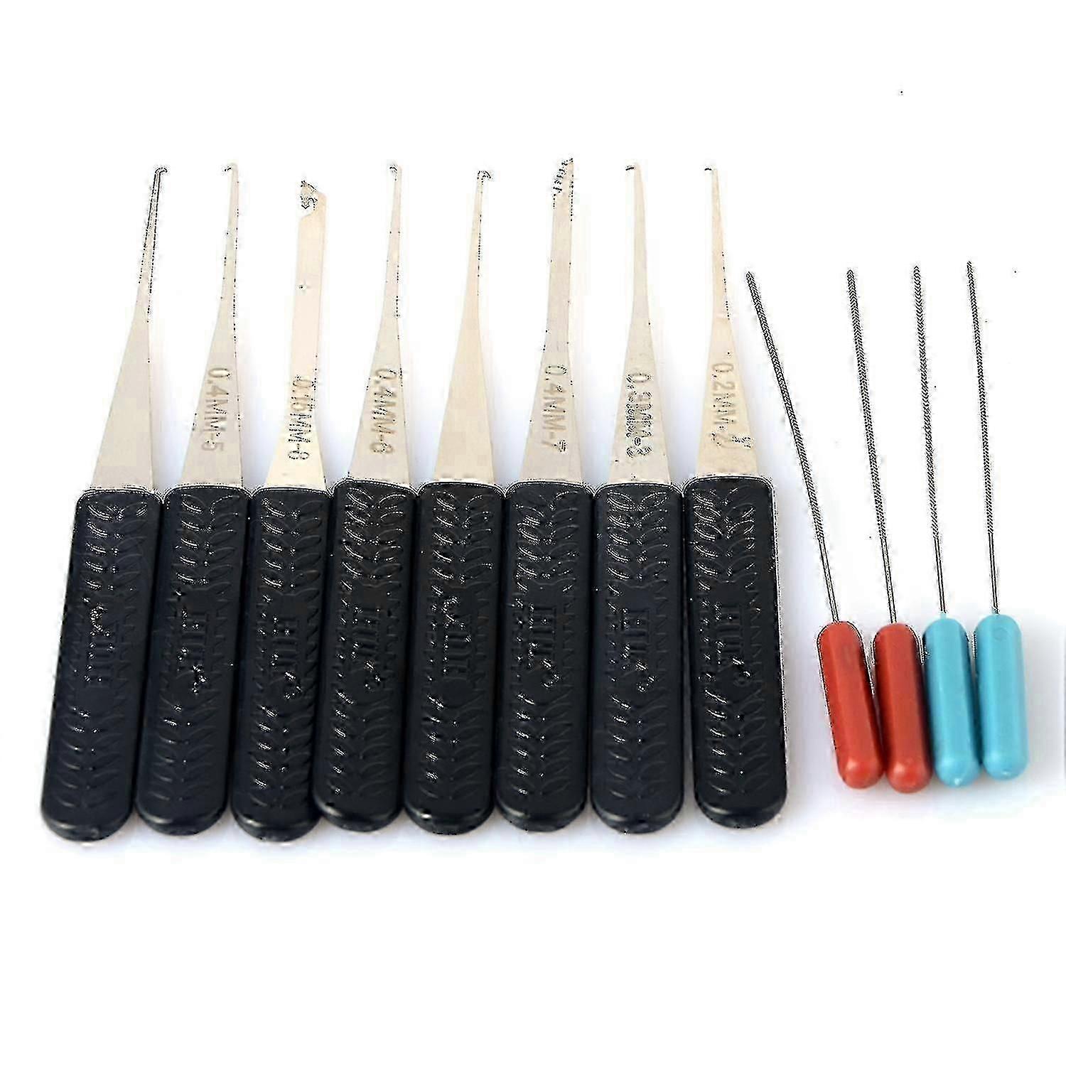 Lock Broken Key Extractor Set - 12 Pcs Automatic Removal Hooks Needle for Locksmiths