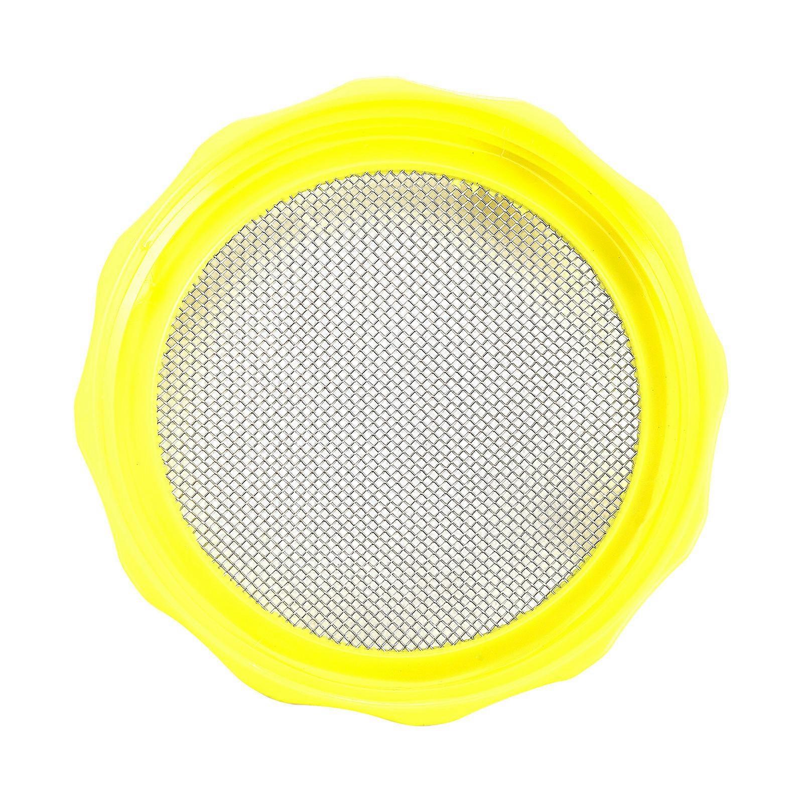 Sprouting Lids for Mason Jars in Yellow for Kitchen Use Features Efficient Water Drainage 1 Pair