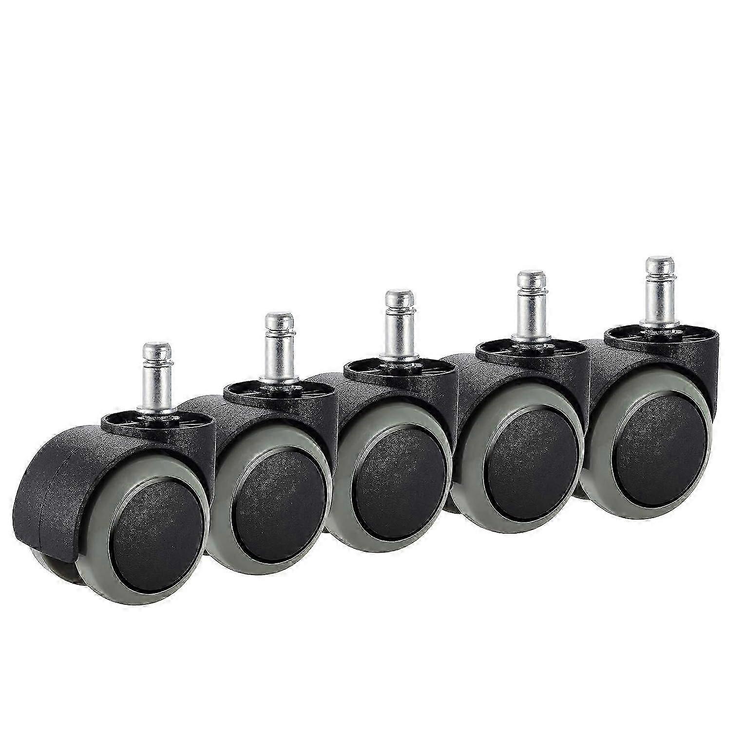 كرسي مكتب عجلات عجلات ، 5 عبوات ، تناسب كرسي ايكيا (10 مم × 22 مم) للخدمة الشاقة