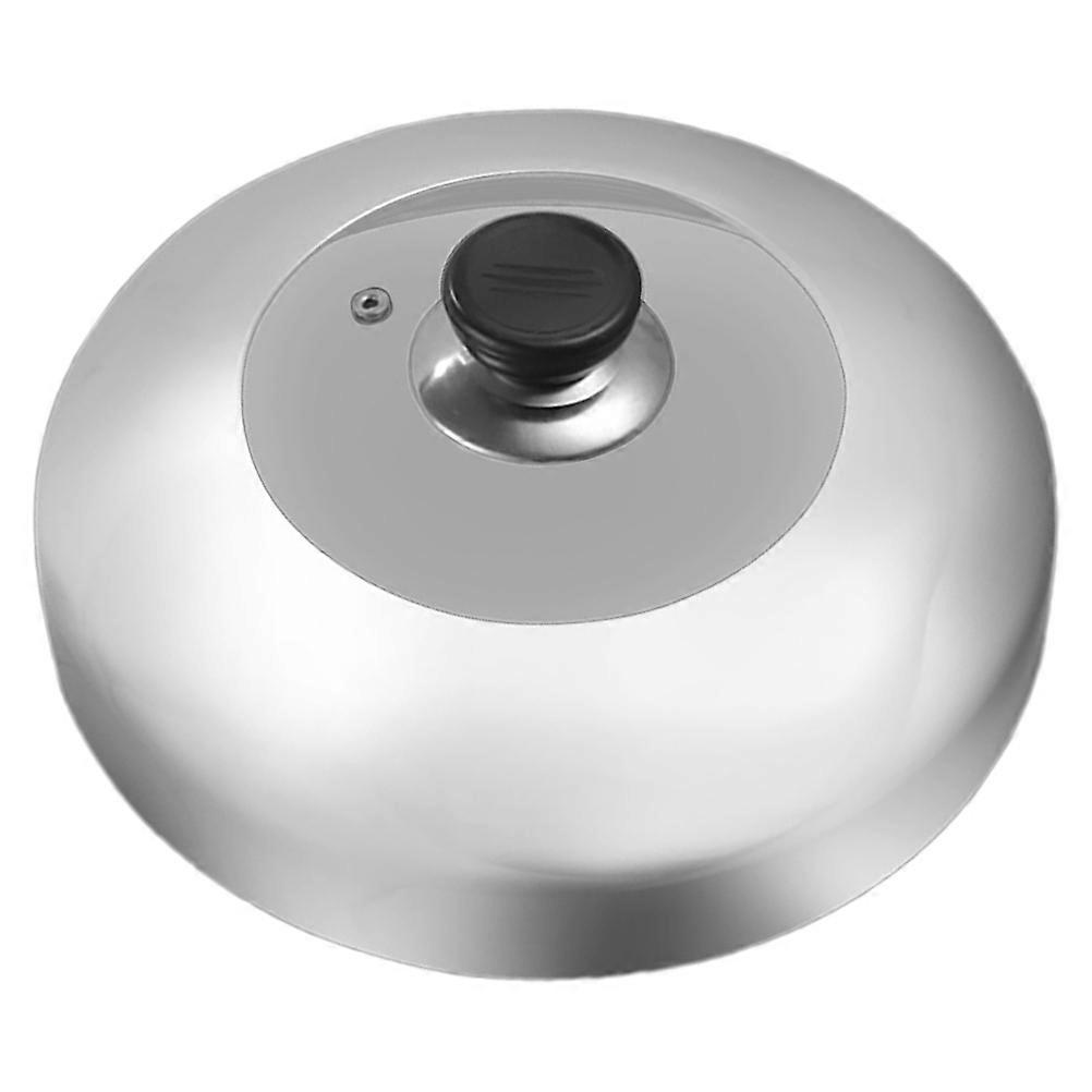 Stainless Steel Pot Lid for Stockpots, Woks & Steamers – , Space Saving Design with Easy Clean Surface and Hanging Handle – Essential Kitchen
