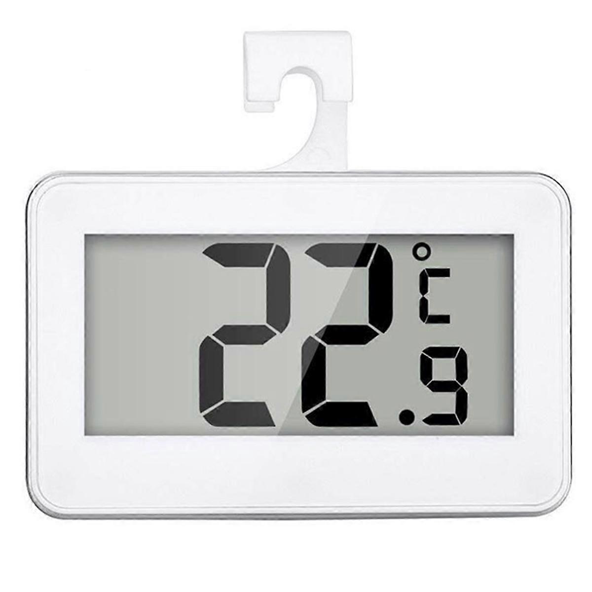 2 Pcs Fridge Thermometer, LCD Display Fridge Temperature Refrigerator Freezer Thermometer