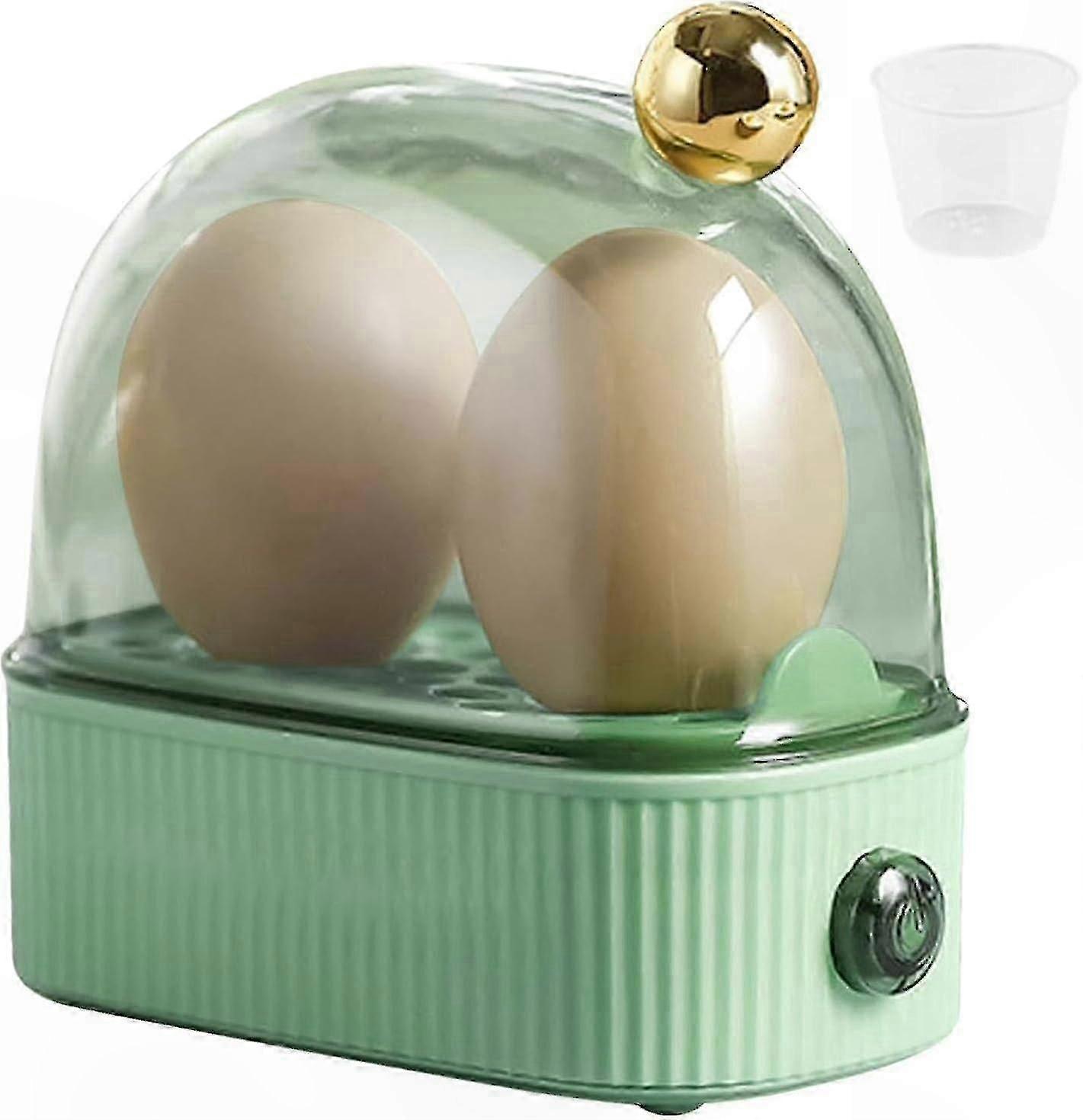 Compact Electric Egg Steamer for Soft, Medium, Hard Boiled Eggs, 2-Egg Capacity