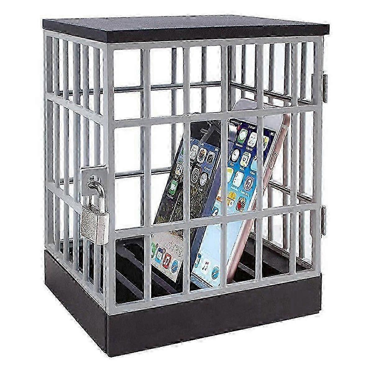 Cell Phone Secure Storage Case with Metal Locking and Anti-Jail Security Safeguard