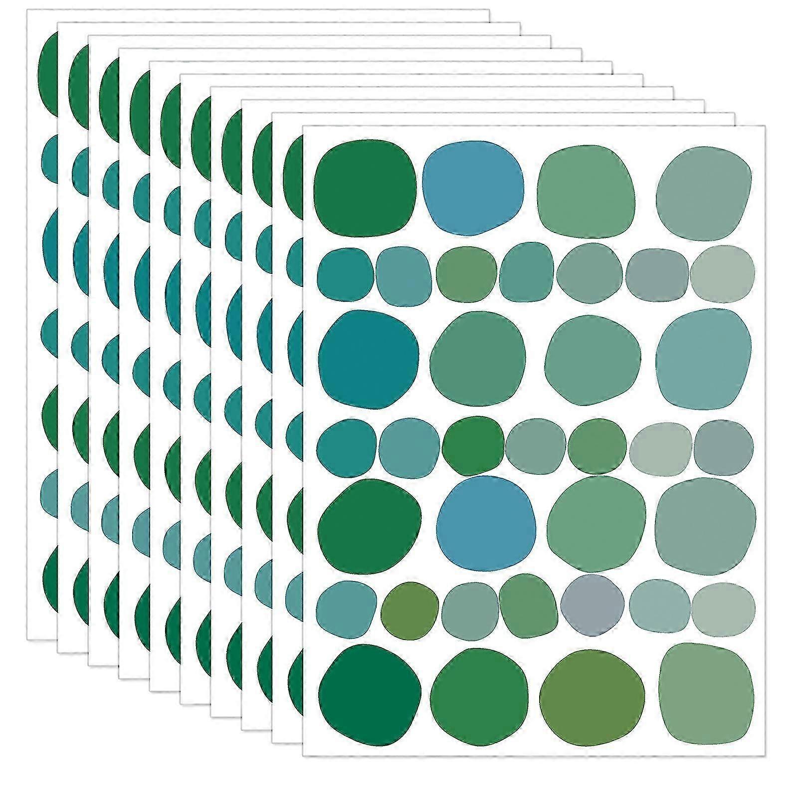 10 Sheet Colorful Irregular Dots Wall Decal Removable Dots Wall Sticker DIY