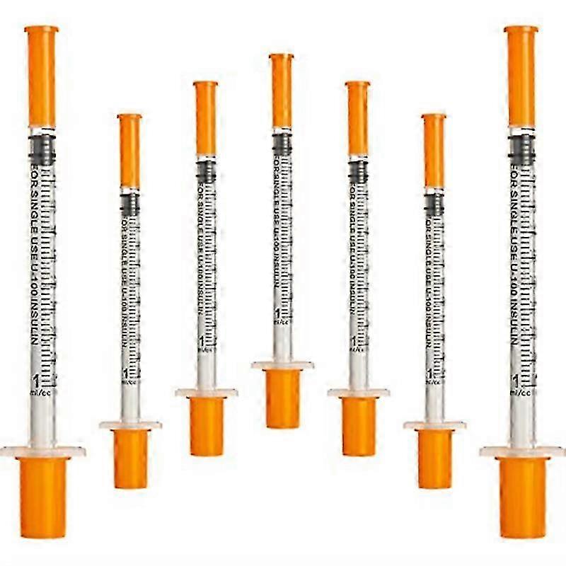 Suitable suitable for Lab Supplies 50Pcs 1ML Syringe with 30G 8Mm Long