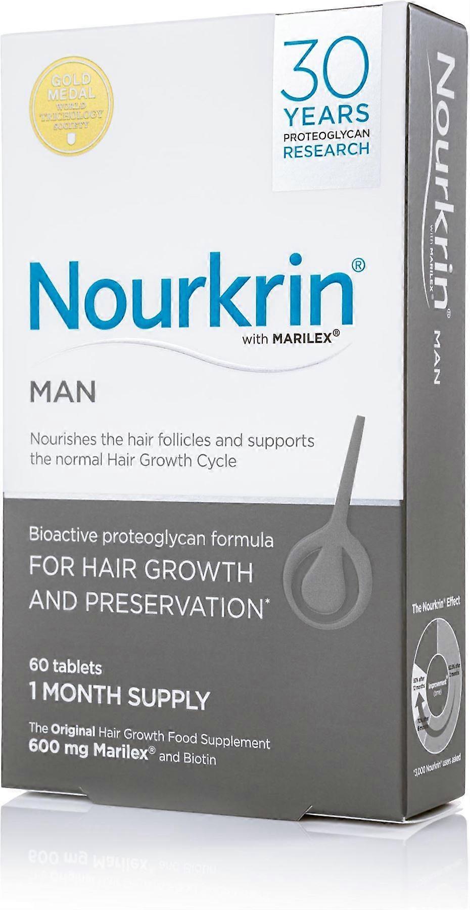 Nourkrin Man 60 Tablets - 3 Pack