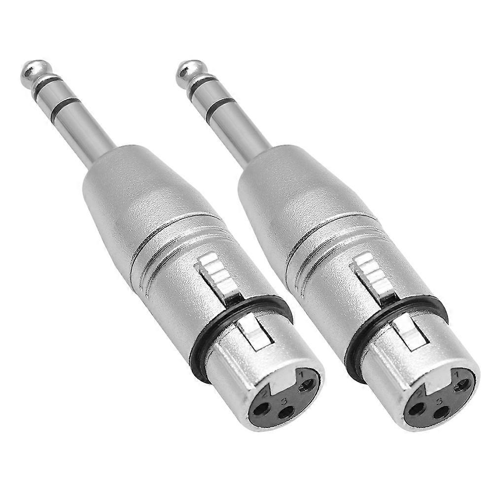Audio Adapter Zinc Alloy Trs to Xlr Adapter for Balanced Audio 2Pcs
