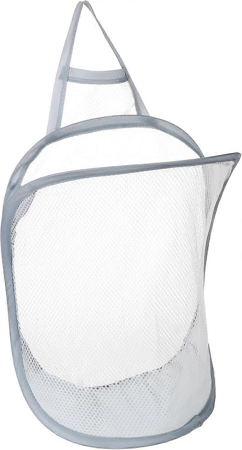 Mesh Hanging Laundry Hamper SpaceSaving Laundry Bag Small Hanging Clothes Hamper
