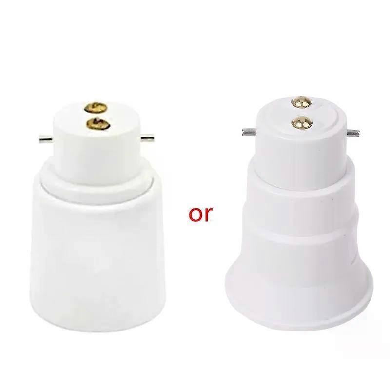 B22 To E27 Lamp Adaptor Connector Light Base Screw Light Bulb Socket Flame Retar