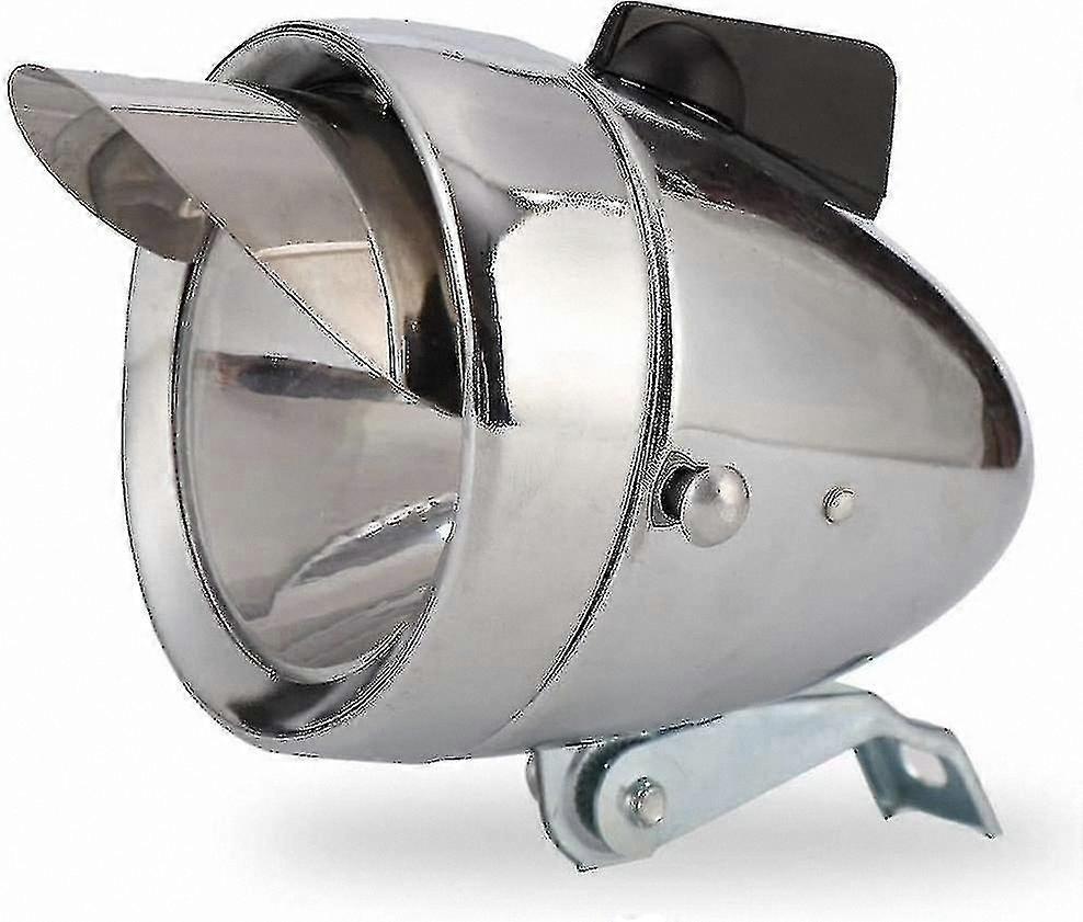 Bright LED Bicycle Headlamp - Waterproof Chrome Front Light for Cycling